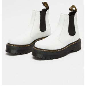 White Dr marten quad